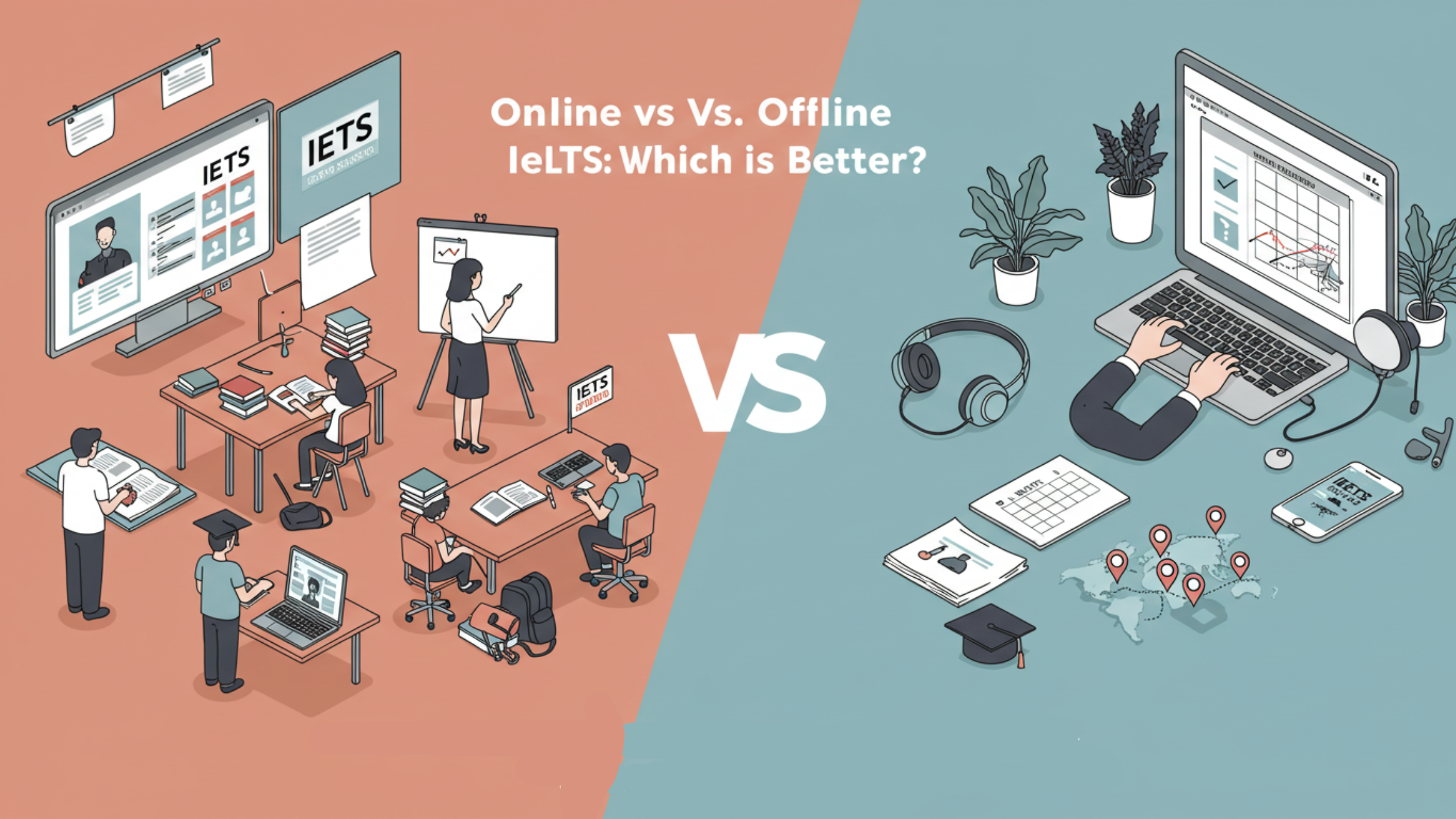 Online vs. Offline IELTS Training