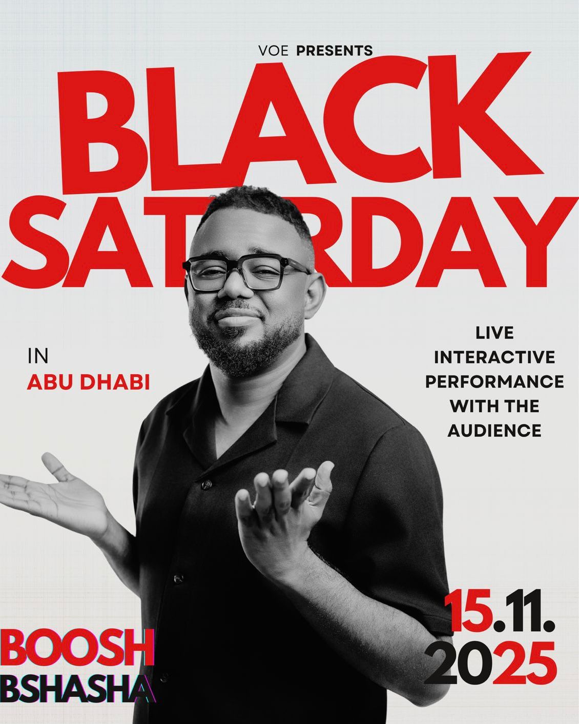 Stand Up Comedy with Boosh – Abu Dhabi